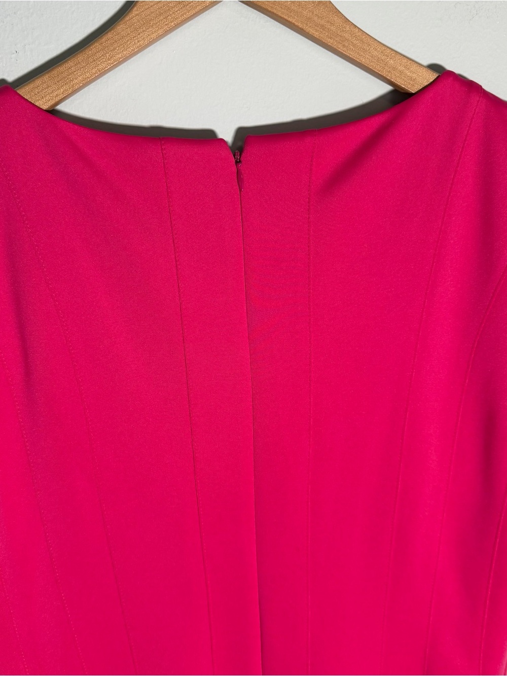 Calvin Klein Women's Hot Pink Fit & Flare Pleated Sleeveless Dress Size 16 - Picture 5 of 13